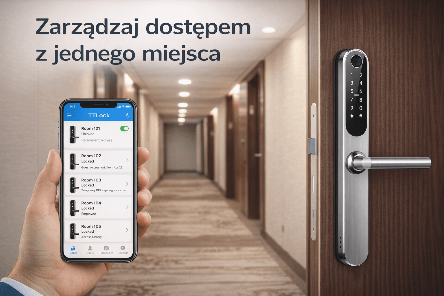 Centralne zarządzanie zamkami