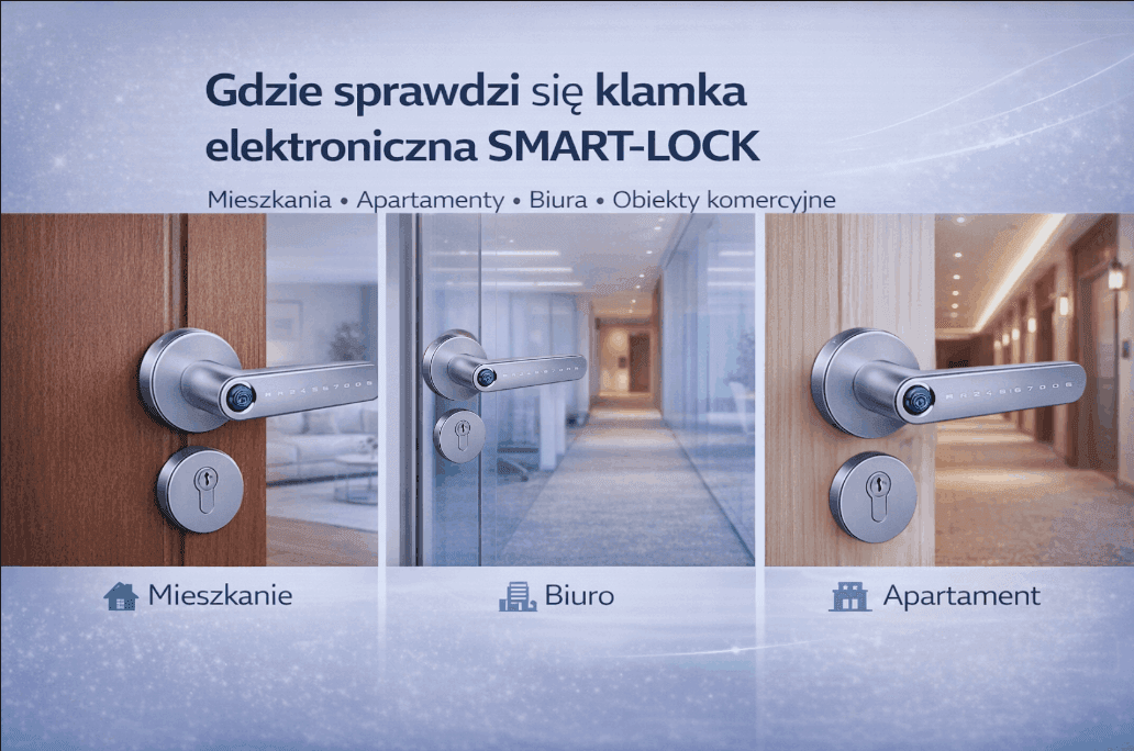 Gdzie sprawdzą się klamki elektroniczne SMART-LOCK?