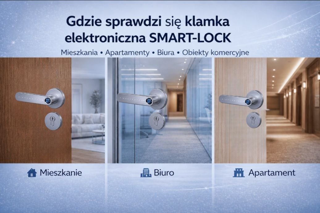 Gdzie sprawdzą się klamki elektroniczne SMART-LOCK?