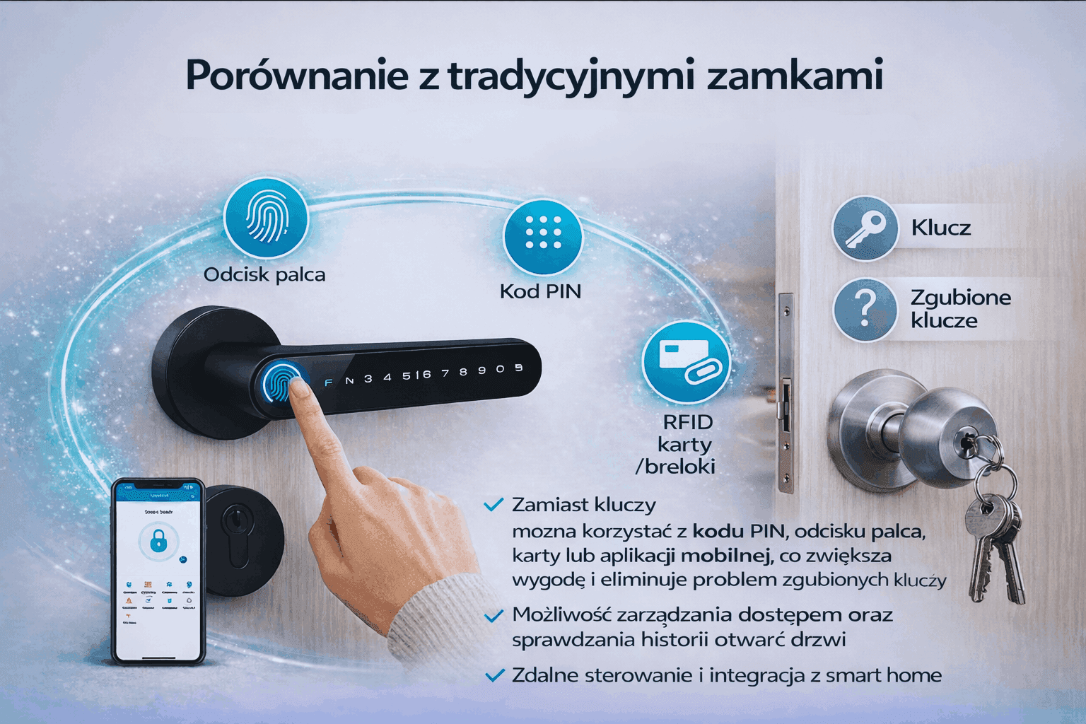 Porównanie z tradycyjnymi zamkami