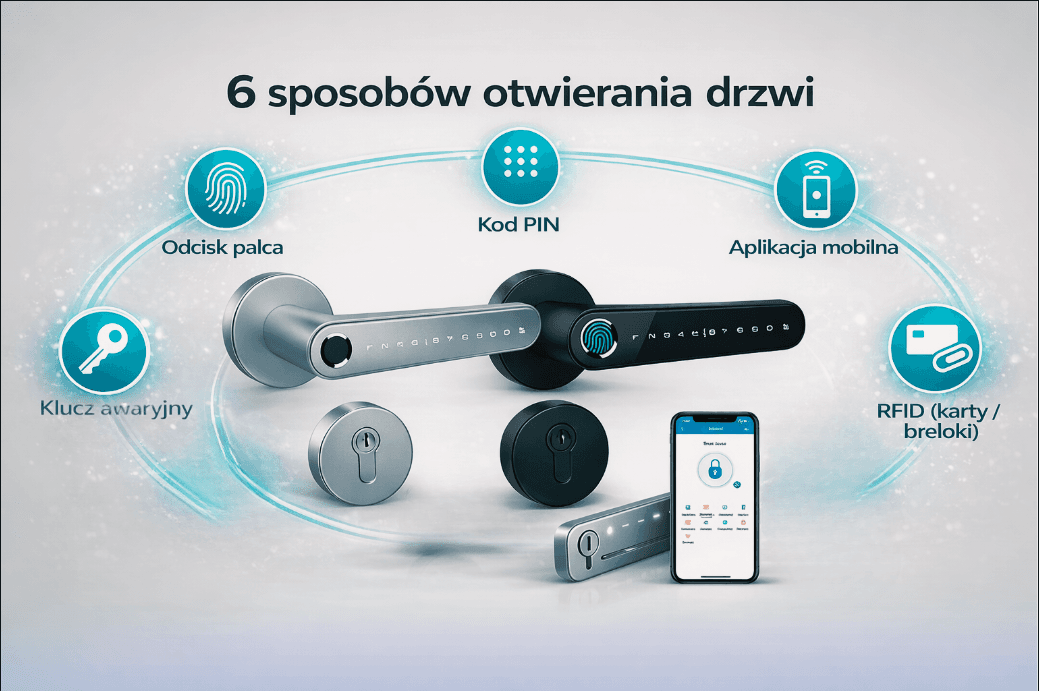 Klamka szyfrowa SMART-LOCK i jej funkcjonalności