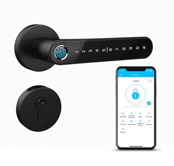 Elektroniczna klamka na kod z panelem dotykowym