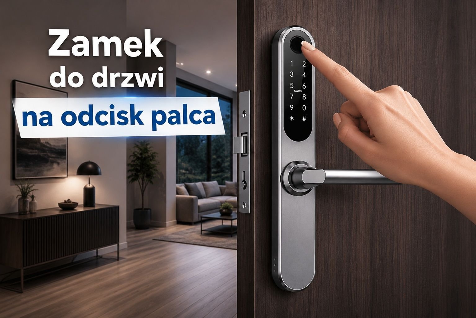 Zamek do drzwi na odcisk palca
