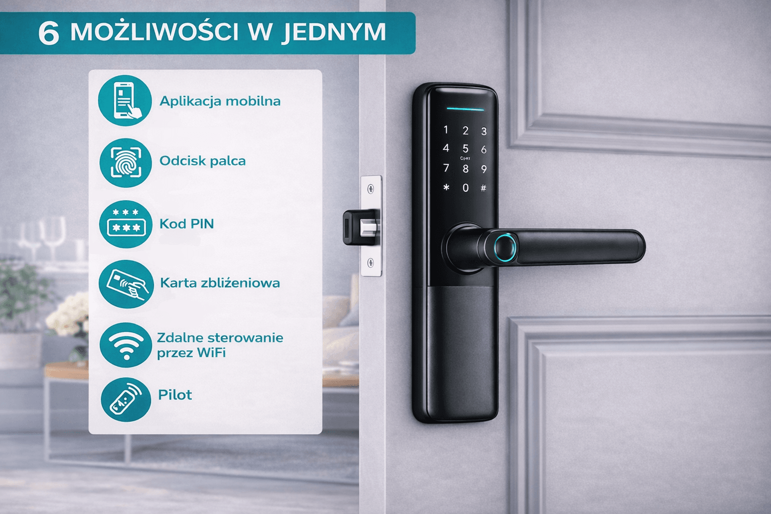 Elektroniczny Zamek do Drzwi SMART-LOCK