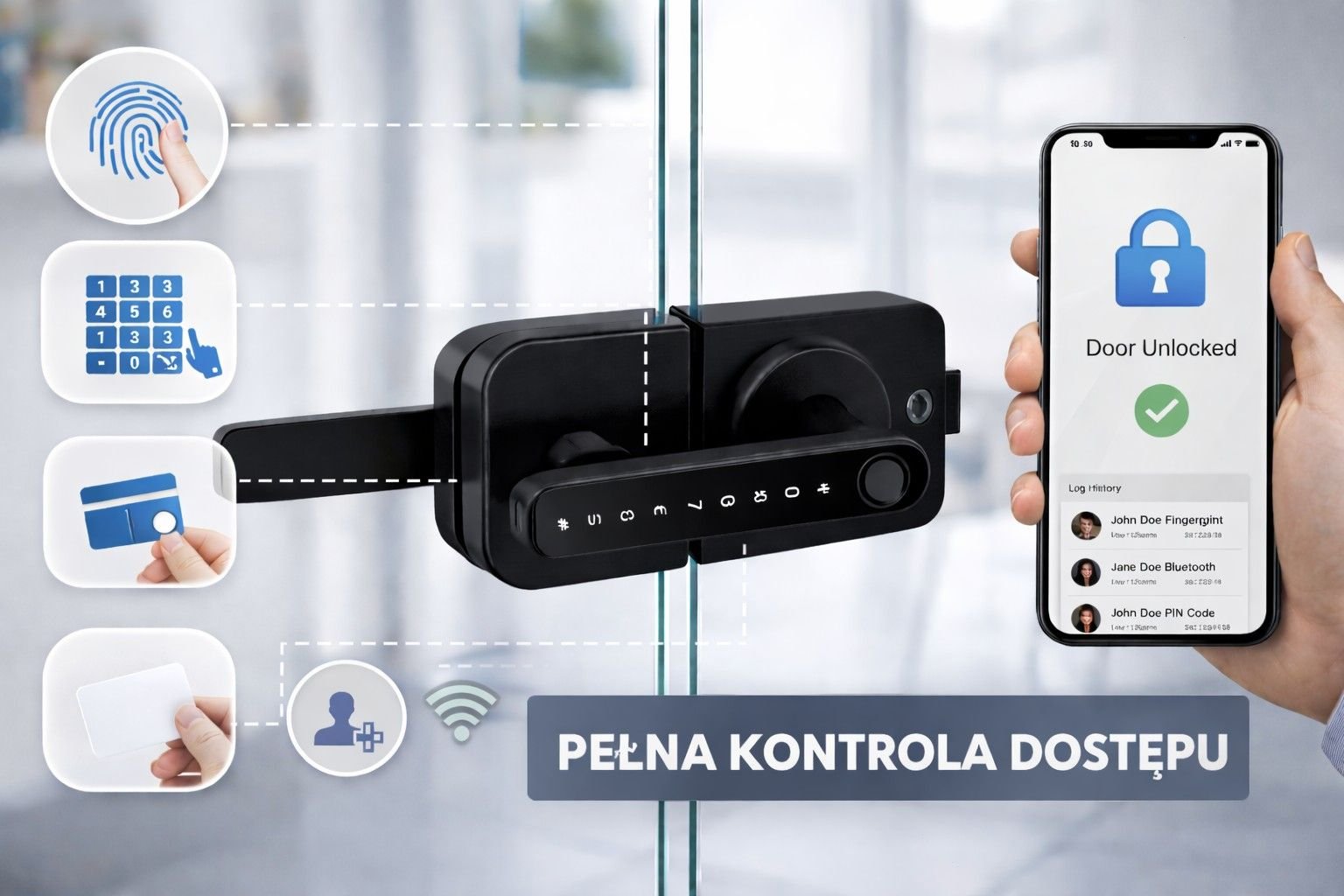 Zamek do drzwi szklanych – funkcjonalna kontrola dostępu