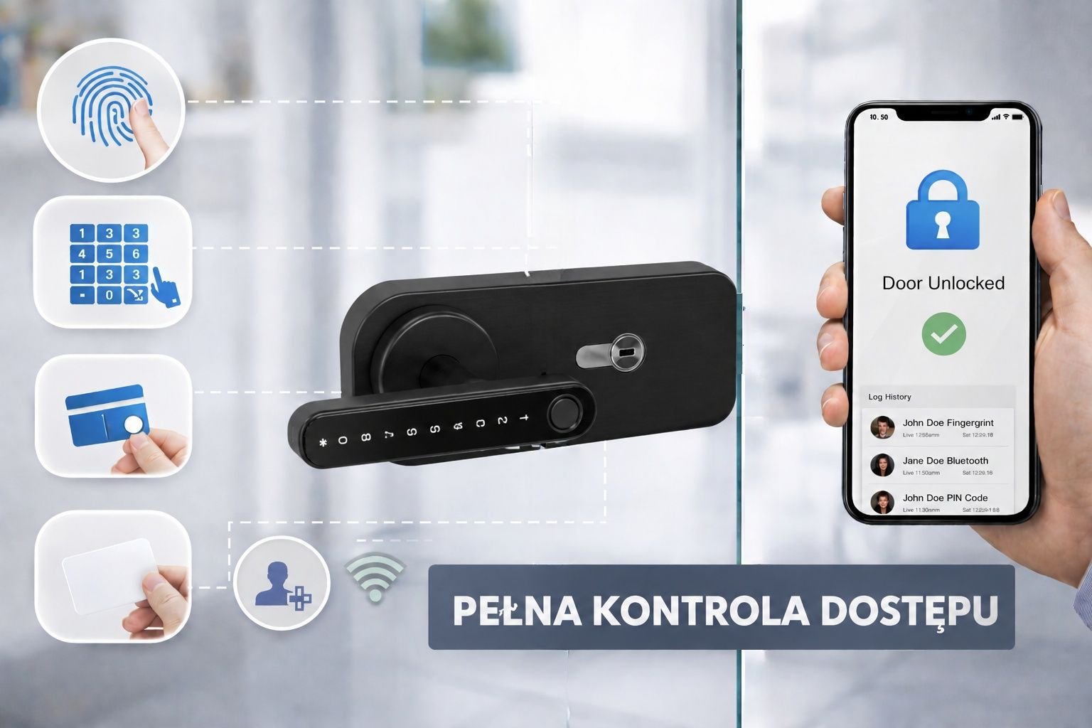 Zamek do drzwi szklanych – funkcjonalna kontrola dostępu