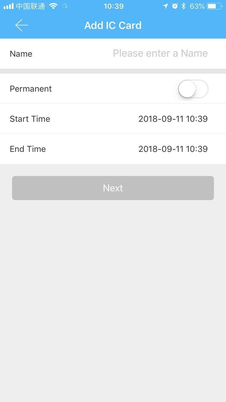 Zarządzanie kartami IC w TTLock
