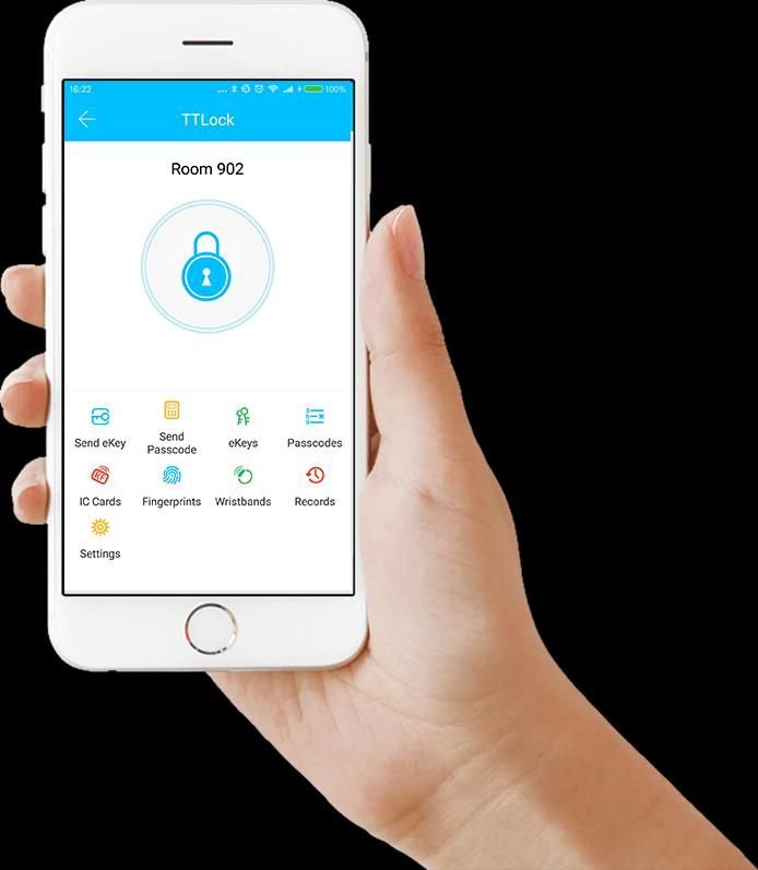 Interfejs aplikacji TTLock