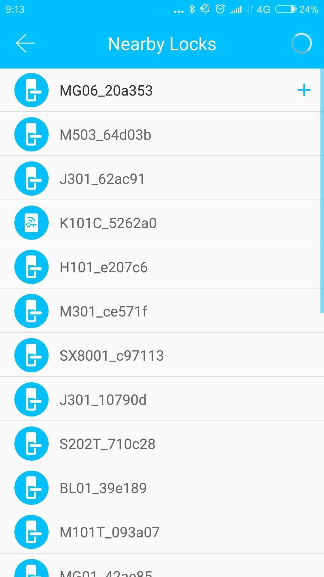 Typy zamków w aplikacji TTLock