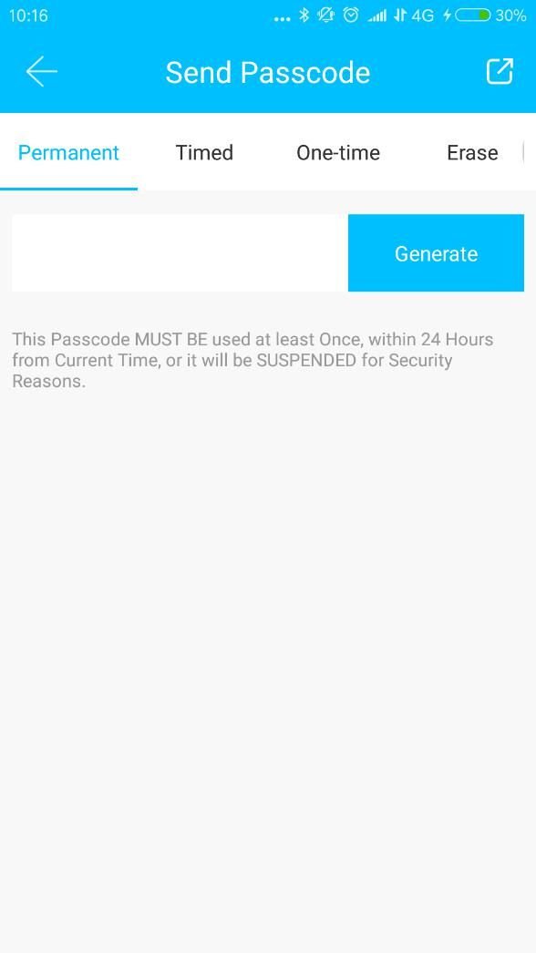 Typy kodów PIN w TTLock